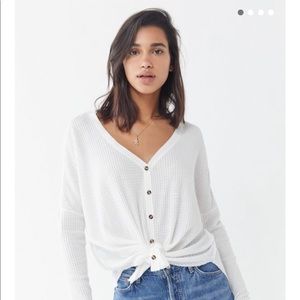 Out From Under Jojo Oversized Thermal Button Top